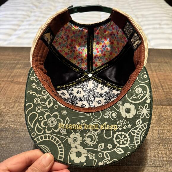 NWOT Dvniel Luu OG SF Strength in Faith snapback hat cream/ green corduroy OS - Picture 8 of 9